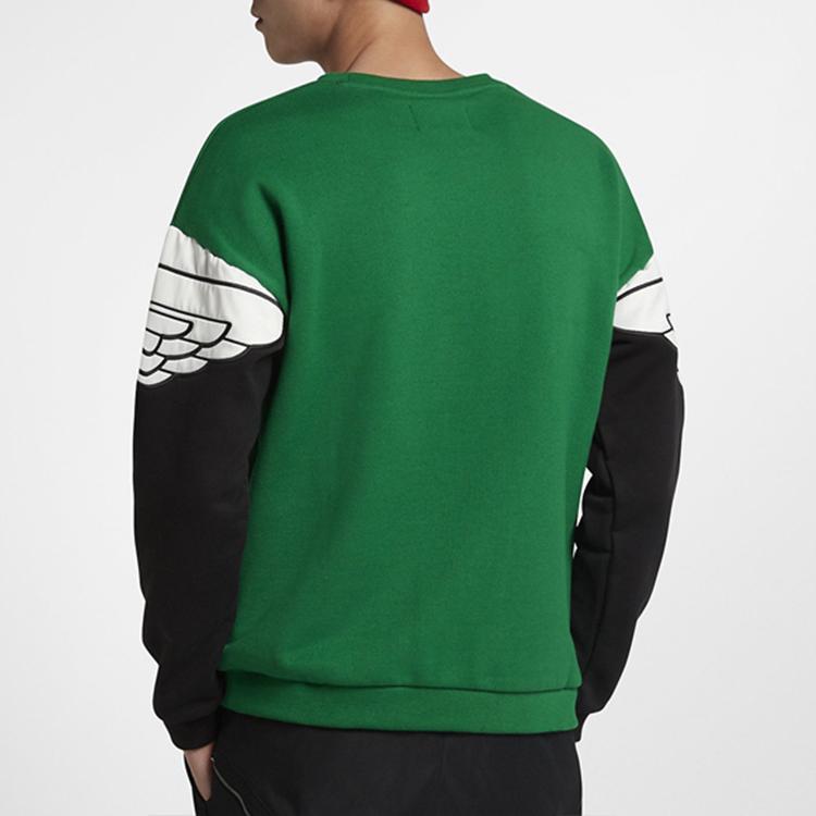 Jordan Air Jordan Arm Logo Pullover Green Black Men AO0427-302