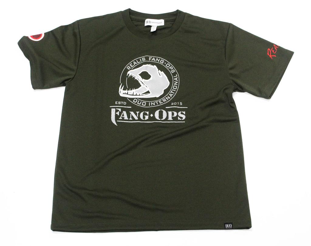 Duo T Shirt Fang Ops Beast 25 Short Sleeve Dry Fit Green Size L (8577)