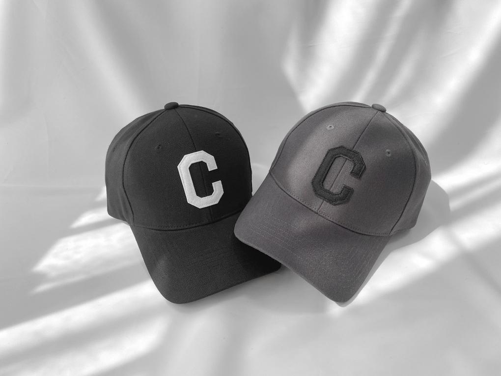 Women's Unisex Basic C Ball Cap Hat Basic Cap