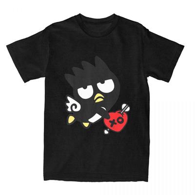 Badtz Maru Amor Valentinstag Humorvolles Getränk T-Shirt Streetwear Herren Damen Lässig Kurzarm Baumwolle Harajuku Vielseitige Unisex Oberteile