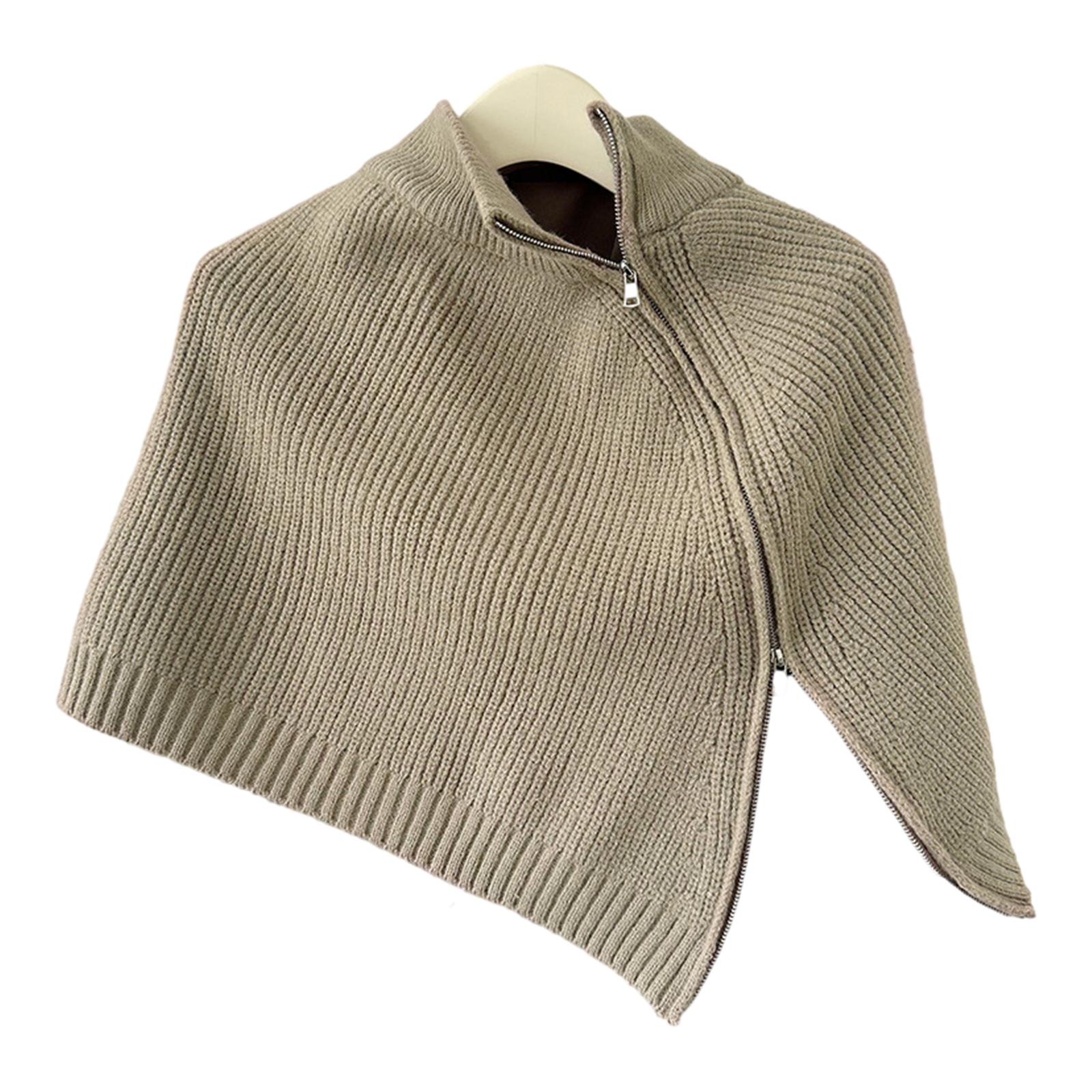 Women s Knitted Wrap for Dressing Up Your Outfits Shawl Slit Shawl Wraps Graceful Knit Shawl Wrap Supplies 1