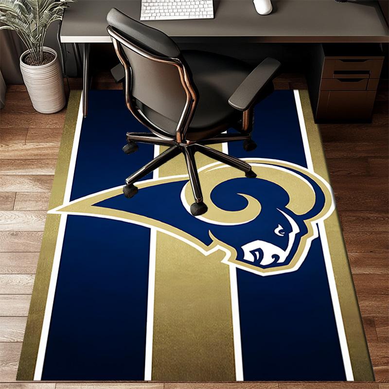 Angeles Rams Team  Rug Game Carpet, Floor Mat for Bedroom Living Room Entryway Rug, Home Decor Idea Gift for Christmas Birthday