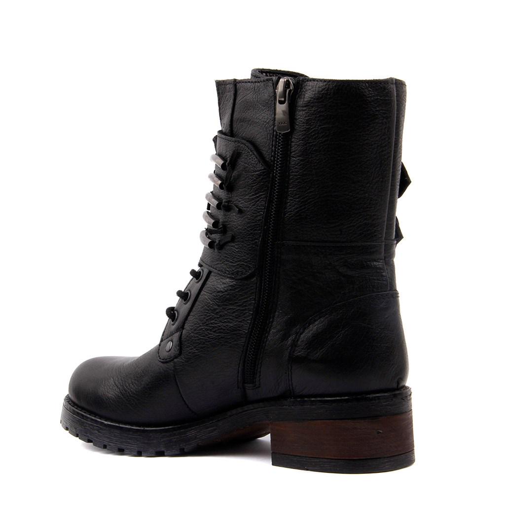 Bota de piso para mujer, color negro. cod: 91339 – MORAMORA CALZADO Y  ACCESORIOS