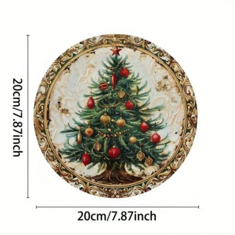 Round Metal Wall Art 20cm Home Decor Office Living Room Iron Painting