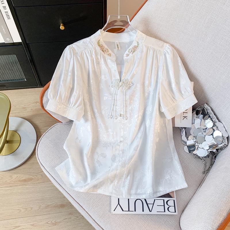 

Женский ретро жилет-кардиган с жаккардовым узором и застежкой на пуговицы-лягушки в китайском стиле L