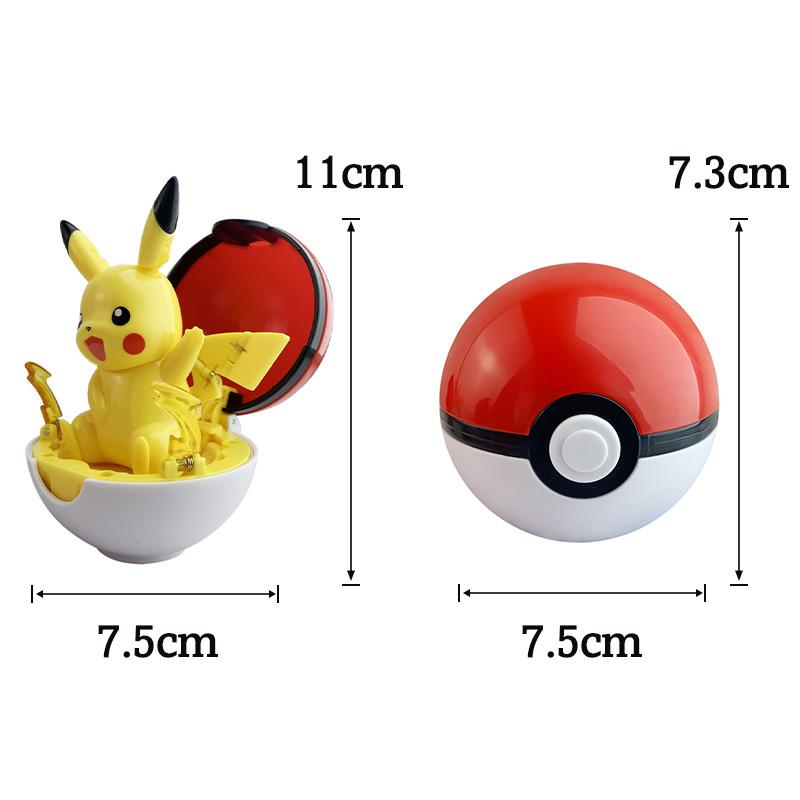 Pokemon Figure Piplup Scorbunny Cubone Mimikyu Jigglypuff Pikachu elf ball Pokeball Ball Collection Toy doll kids Birthday gift
