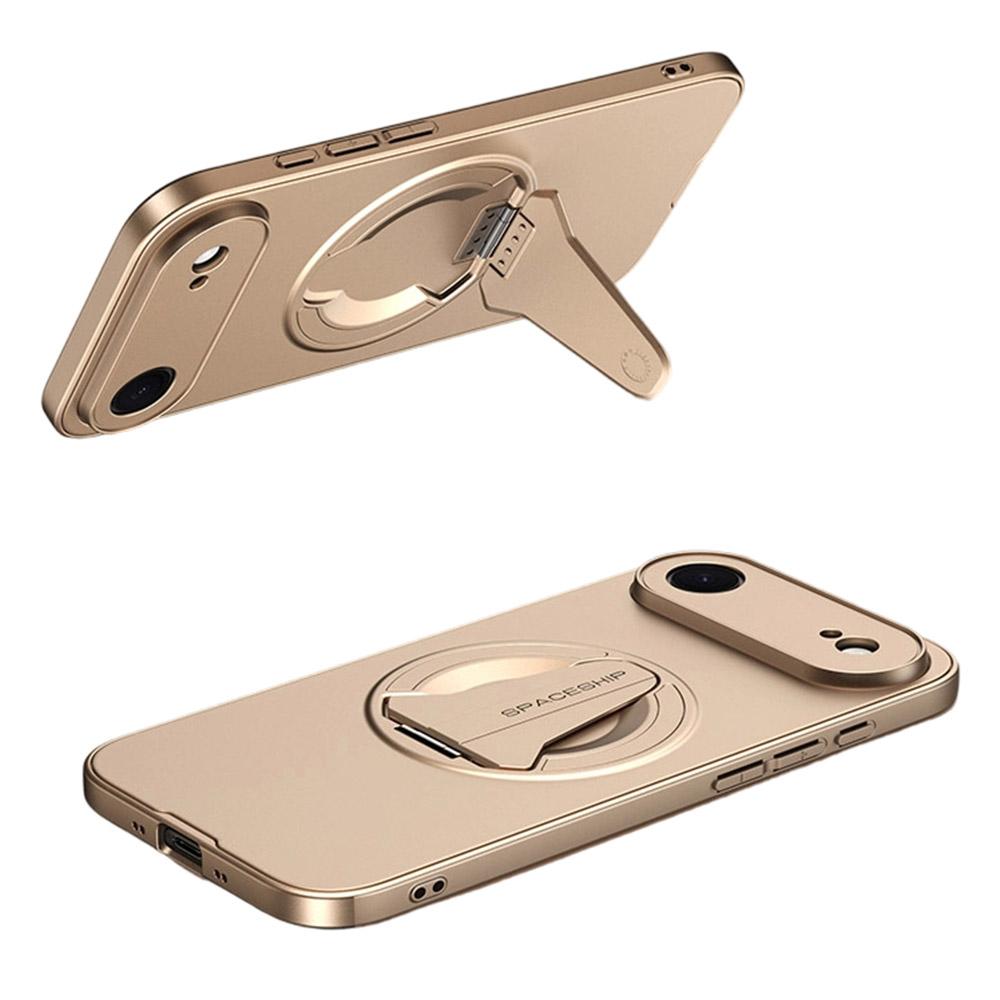 For iPhone Air Magnetic Case Foldable Kickstand PC TPU Phone Cover Compatible with MagSafe