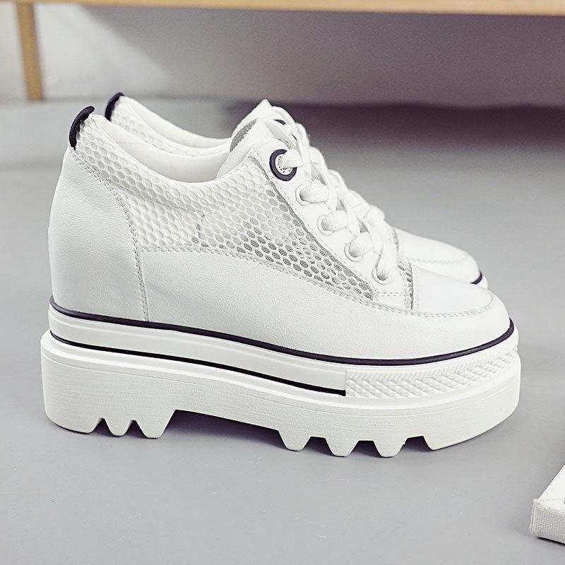 

Модные дышащие женские кроссовки из толстой сетки толщиной 5 см, однотонные, для осени, для бега, для спорта, для отдыха, для женщин, размер 34-40 40