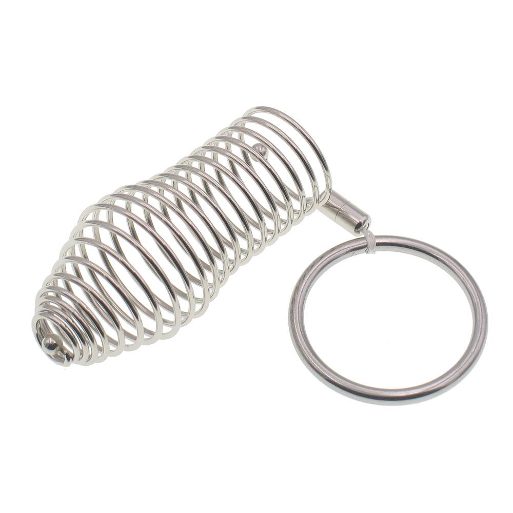Stainless Steel Penis Ring Exotic Condom Binding Snap Ring Set Men and Women Love Aid Adult Sex Tools Sex Toys Can Not Fall Off