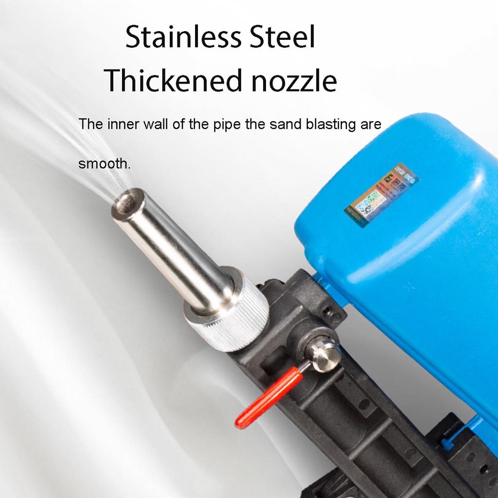 90psi Portable Adjustable Small Air Blasting Machine Gravity Pneumatic Sandblasting Guns Derusting Sandblasting Spray Guns Kit