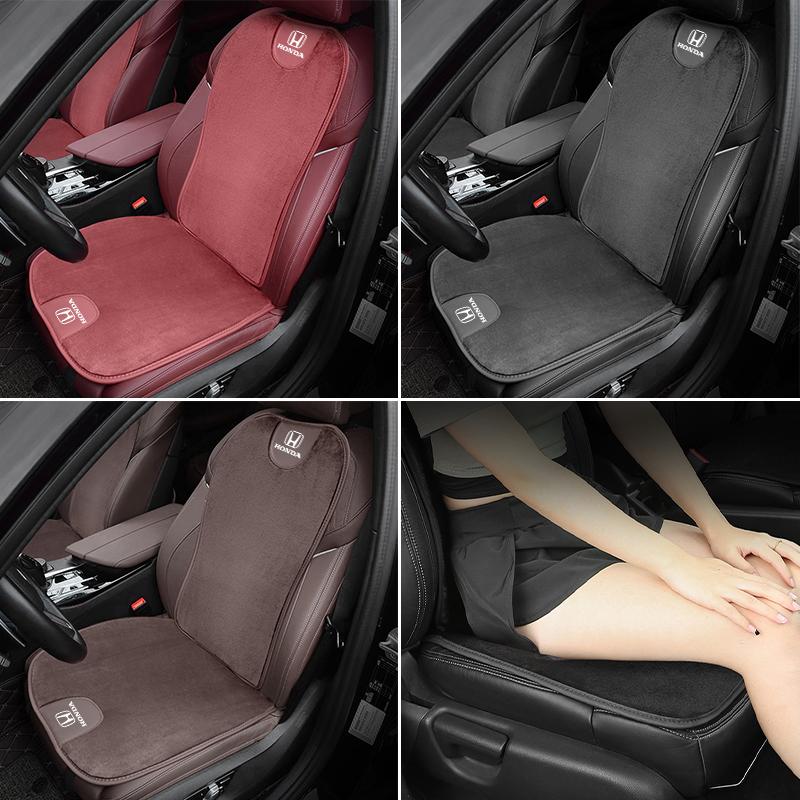 Car Seat Cover Winter Warmth Plush Auto Cushion Accessories For Honda Civic Fit Jazz Accord Pilot CRV Odyssey Passport City HRV