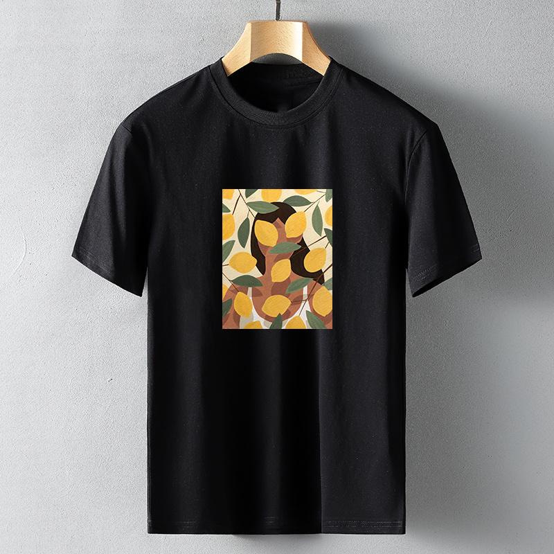 Hirsionsan Vintage Printing Cotton T Shirts Women New Soft Harajuku Loose Female Tees England Style Summer Casual Tops Gotic Graphic T Shirt