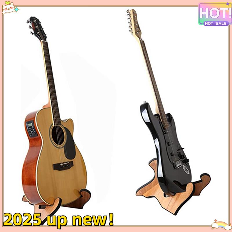 Classy-Wooden Guitar Stand Universal Guitar Stand Portable String Instrument Stand With Soft Rubber Cover