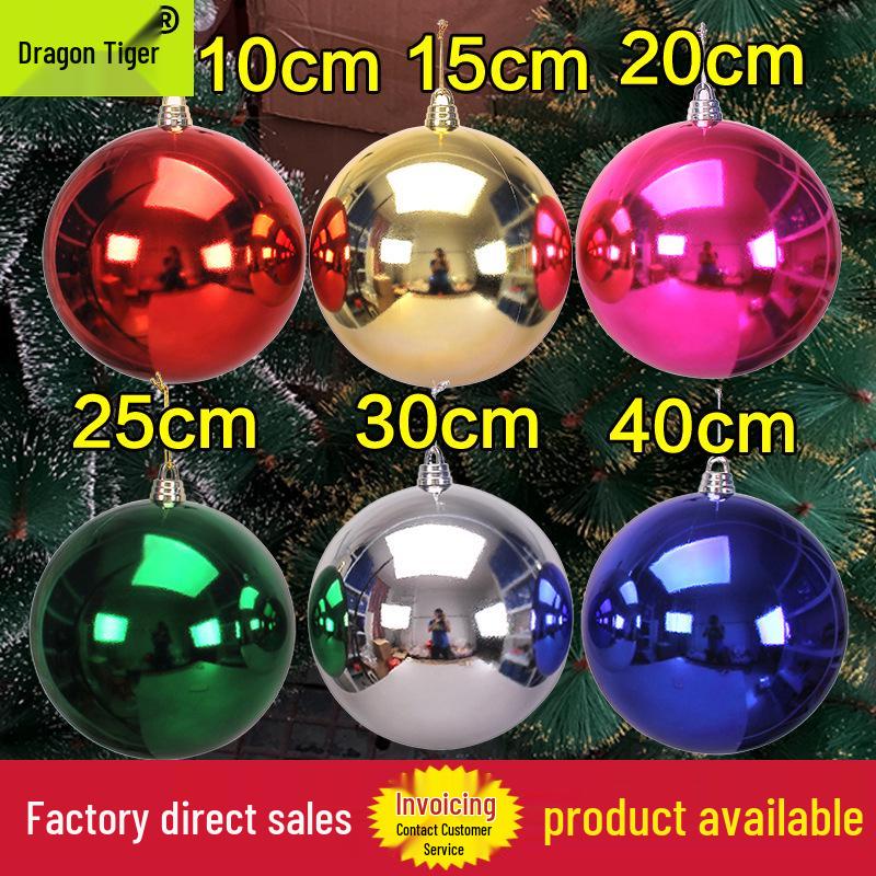 Large and Small Shiny Christmas Ball Tree Decorations