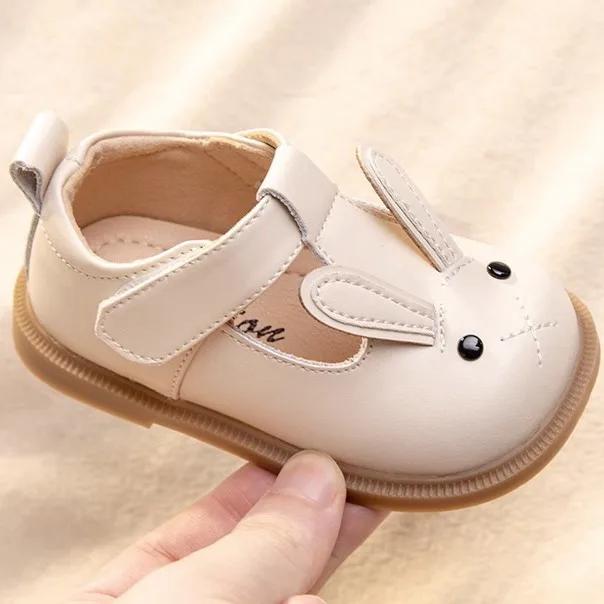 Mode Kinderschuhe Frühling Neue Babyschuhe Weichsohlige Mädchenschuhe Rutschfeste Kinder Freizeitschuhe Vielseitige Lederschuhe
