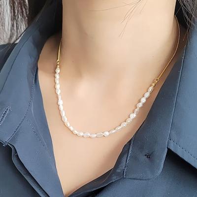 Women's Daily Adjustable Freshwater Necklace