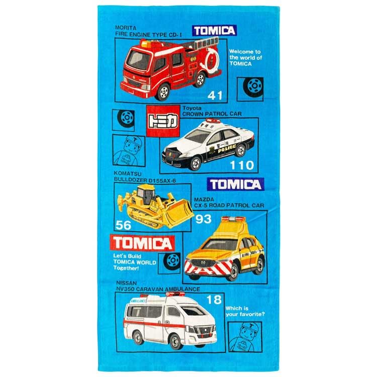 

Hayashi Compact Bath 50 x 100 Tomica CO480900 Towel, Approx. cm, Overwrap,