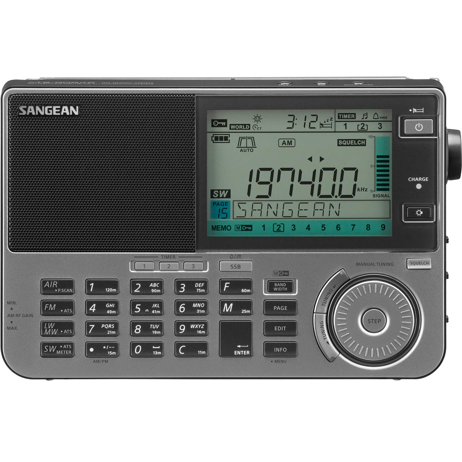 

Короткохвильове радіо EnergyPower SANGEAN ATS-909X2 Dual Conversion + DSP SSB Air BandLong WaveMedium WaveShort WaveFM 1674 Station Memory RDSATSLINE