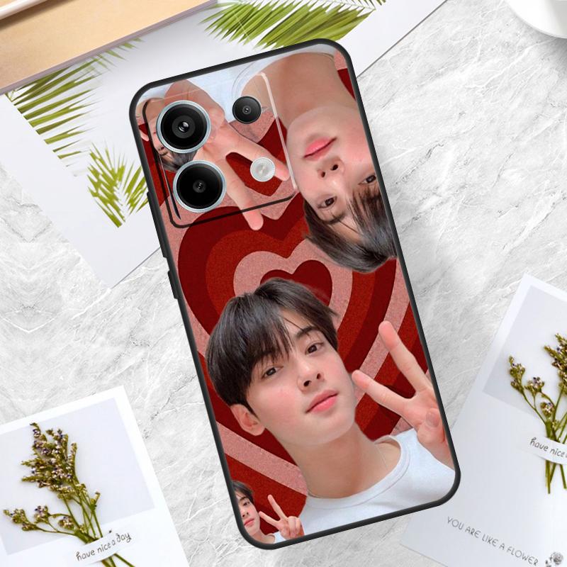 Cha Eun Woo Korean actor singer Case For Xiaomi Redmi Note 13 Pro 12 11 10 9 9S 10S 11S 12S Cover For Redmi 12C 9C 10C 13C