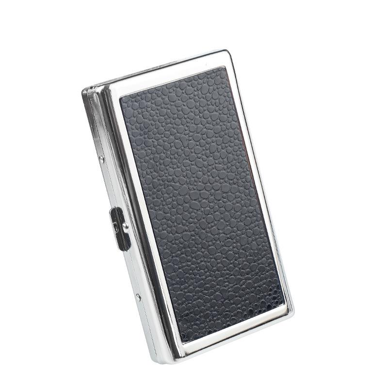 Triple-Use 10cm Metal Cigarette Case: Coarse, Medium, Fine Pressure-Resistant Portable for Men