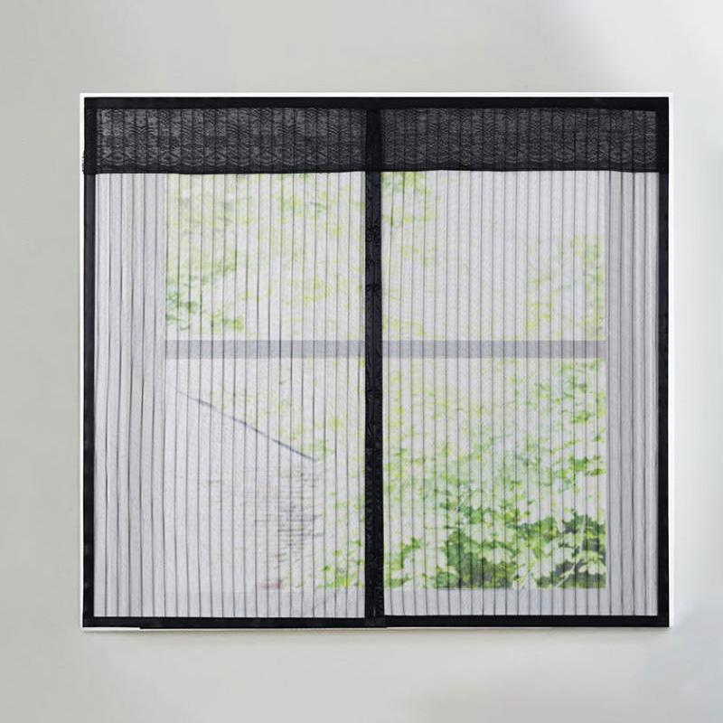 1PC Respirabil Închidere magnetică fără sudură Ecran magnetic pentru fereastră din plasă