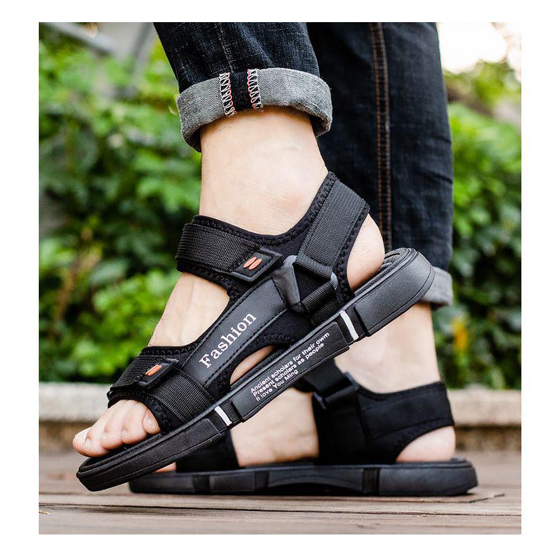 Sandali estivi antiscivolo da uomo: Scarpe da Spiaggia Sportive Resistenti all'Usura, Suola Morbida, Open-toe per Adolescenti