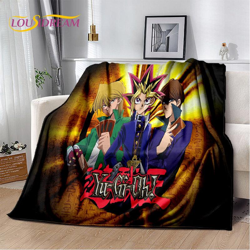 Yu-Gi-Oh MONSTER CARD Anime Cartoon weiche Plüschdecke, Flanelldecke, Überwurf, Decke für Wohnzimmer, Schlafzimmer, Bett, Sofa, Picknick, 3D