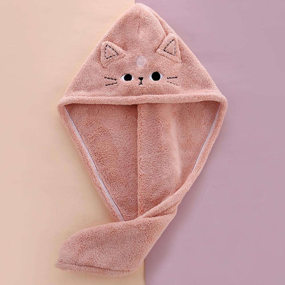 Portable Hair Cap Coral Fleece Quick Dry Hat High Quality Hair Towel