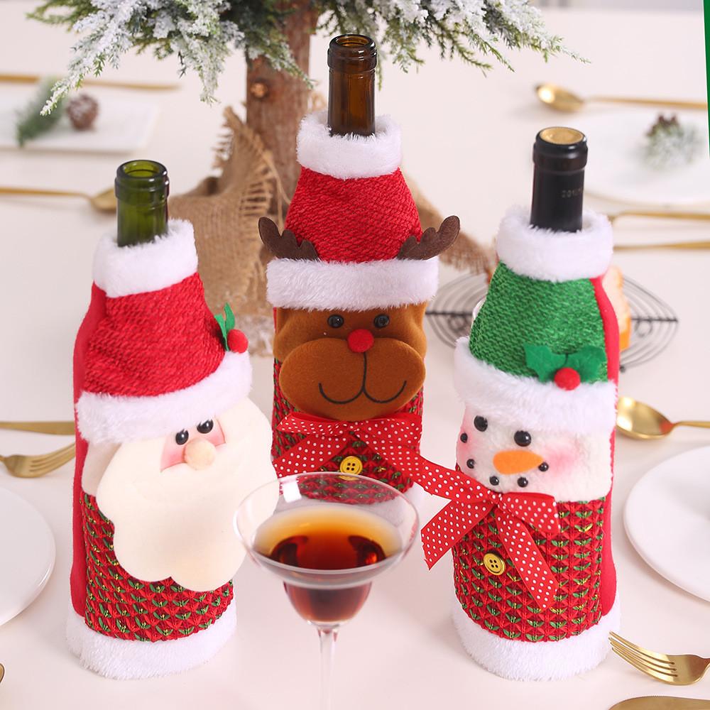 Cheerful Claus Santa Wine Bottle Sleeve Crafted From Durable Polyester Material