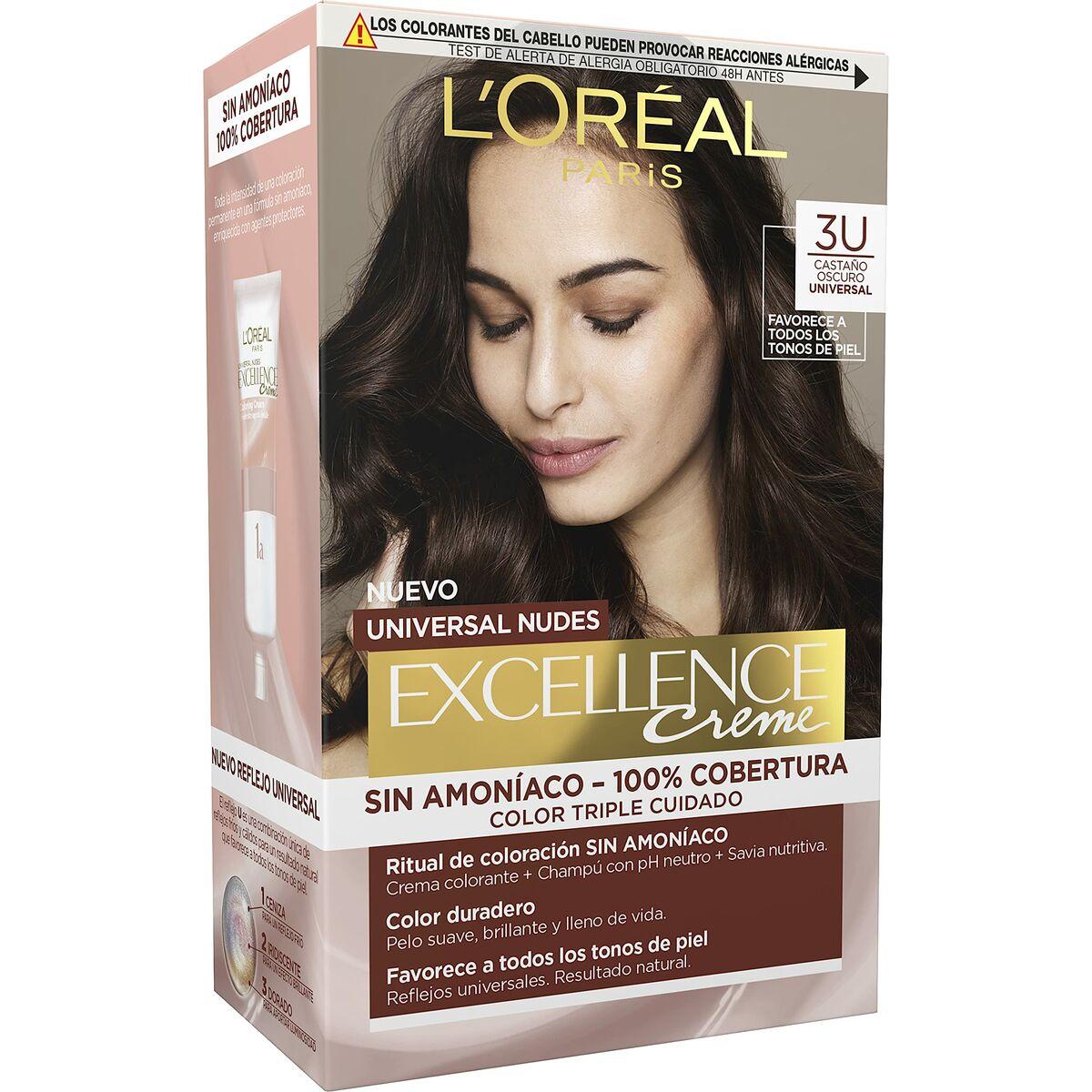 

Teinture permanente L Oreal Make Up Excellence Chatain foncé