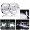 6LED 12V Round Yacht Marine Boat LED Stern Light Cabin Deck Courtesy Light Marine Interior Cabin Lights White/blue Waterproof 3