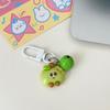 Smiling Bitten Apples Keyring With Delicate Bell Noise Vibrant Resin Key Holder For Backpacks Phone Charm