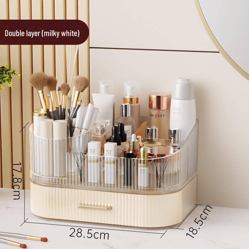 

Вращающийся акриловый органайзер для косметики, средств по уходу за кожей, помад, масок и кистей для макияжа