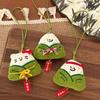 Traditional The Dragon Boat Festival Pendant Chinese Style Bell Zongzi Pendant Tassel Bag Charm Cartoon Pendant Car Carry-On