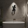 Gecko in Metallo Decorazione da Parete Silhouette di Lucertola Scultura Moderna in Ferro da Appendere all'Esterno o all'Interno Decorazione per la Casa