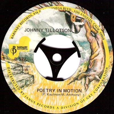 7inch Record JOHNNY TILLOTSON - Poetry In Motion / Jimmy's Girl B527 Barnaby Records US Rock Used