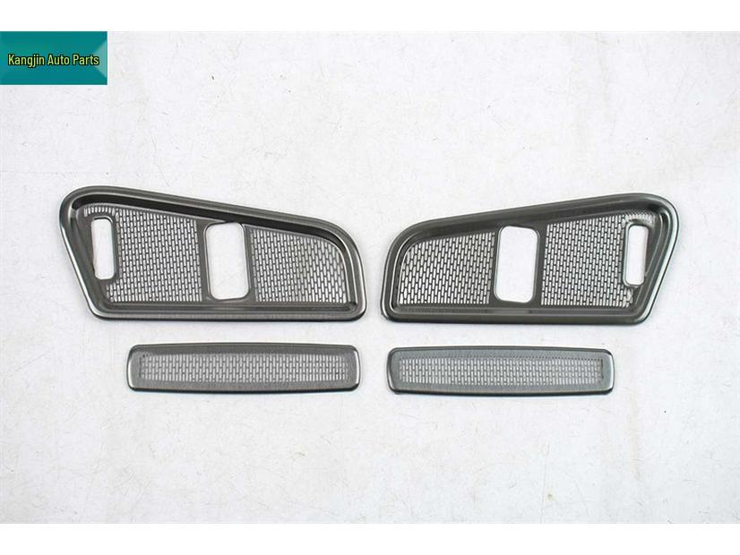 Compatible with Porsche Panamera: Black Titanium Stainless Steel Interior Speaker Grille