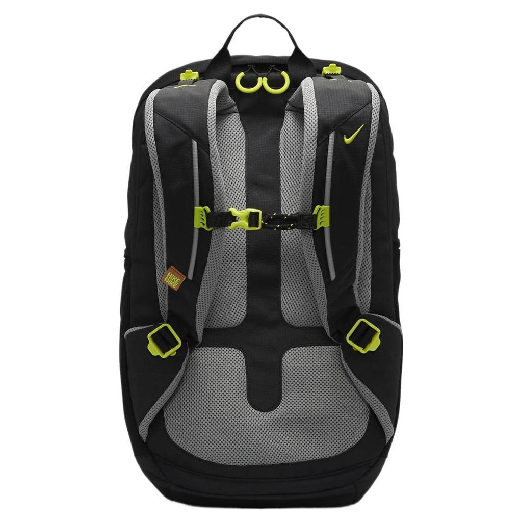 Nike Fabric Backpack Regular Men's Black & Fine Gray & Atomic Green DJ9677-010