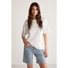 Jemmy Women's Relaxed Fit Crew Neck 100% Cotton Short Sleeve Basic White T-shirt