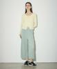 Waiowai Round Slit Pleated Cropped Pants_3Colors