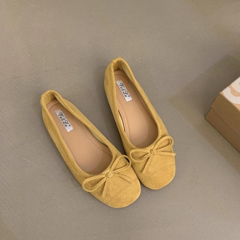 

Fashion Autumn Women Flat Shoes Fashion Candy Color Ladies Casual Ballerinas Shoes Round Toe Shallow Casual Slip On Blate Shoe New Woman 35 светло-желтого