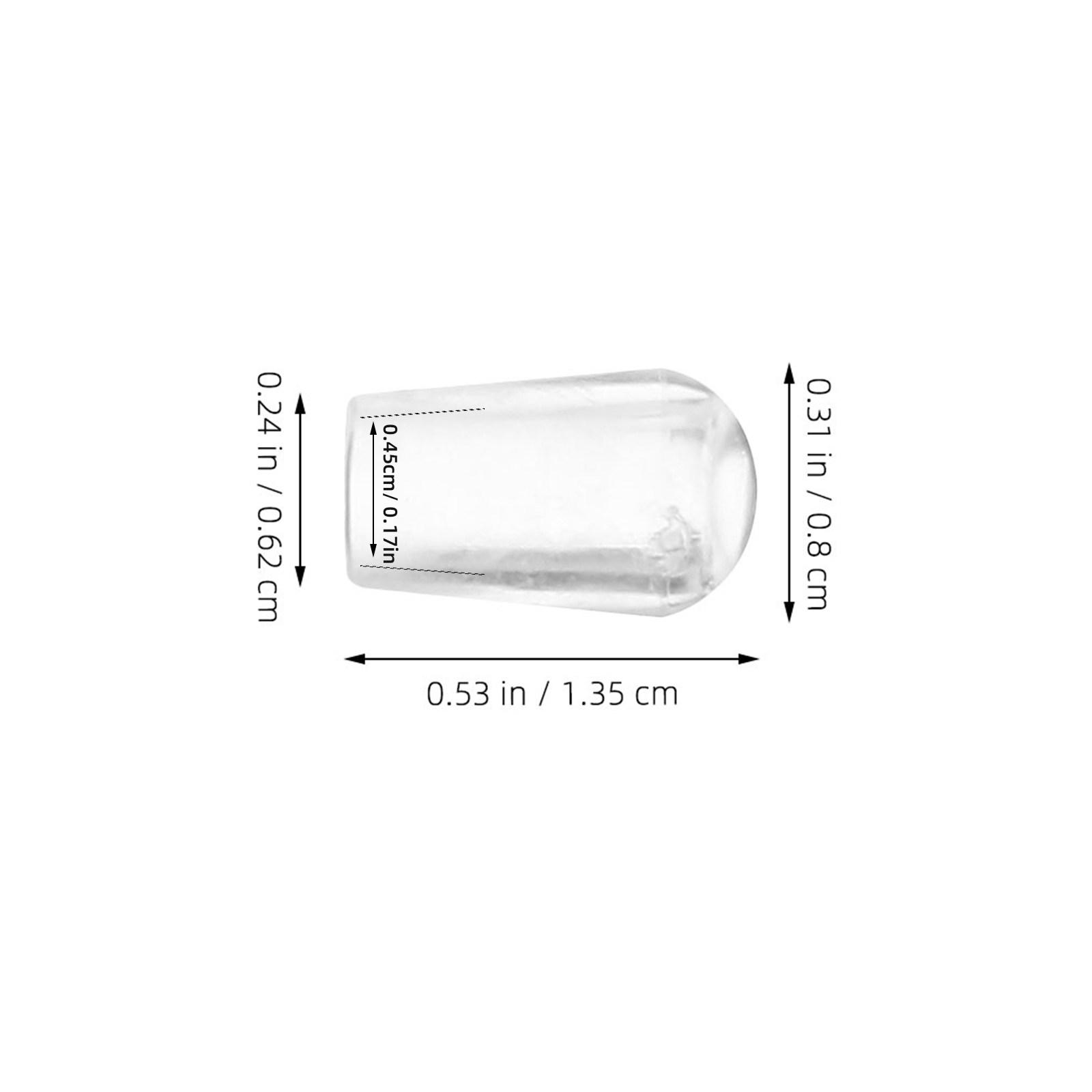 50 Stück Gummi-Endkappen für Drahtbügel PVC-Gummi-Spitzenschutz Metallrohr-Schraubenschutz Aufhängehaken Sicherheitskappen für Kleiderschrank transparent