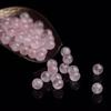 Perline Rotonde Semilavorate in Cristallo Rosa Chiaro di Ibisco per la Creazione di Gioielli Fai-da-Te