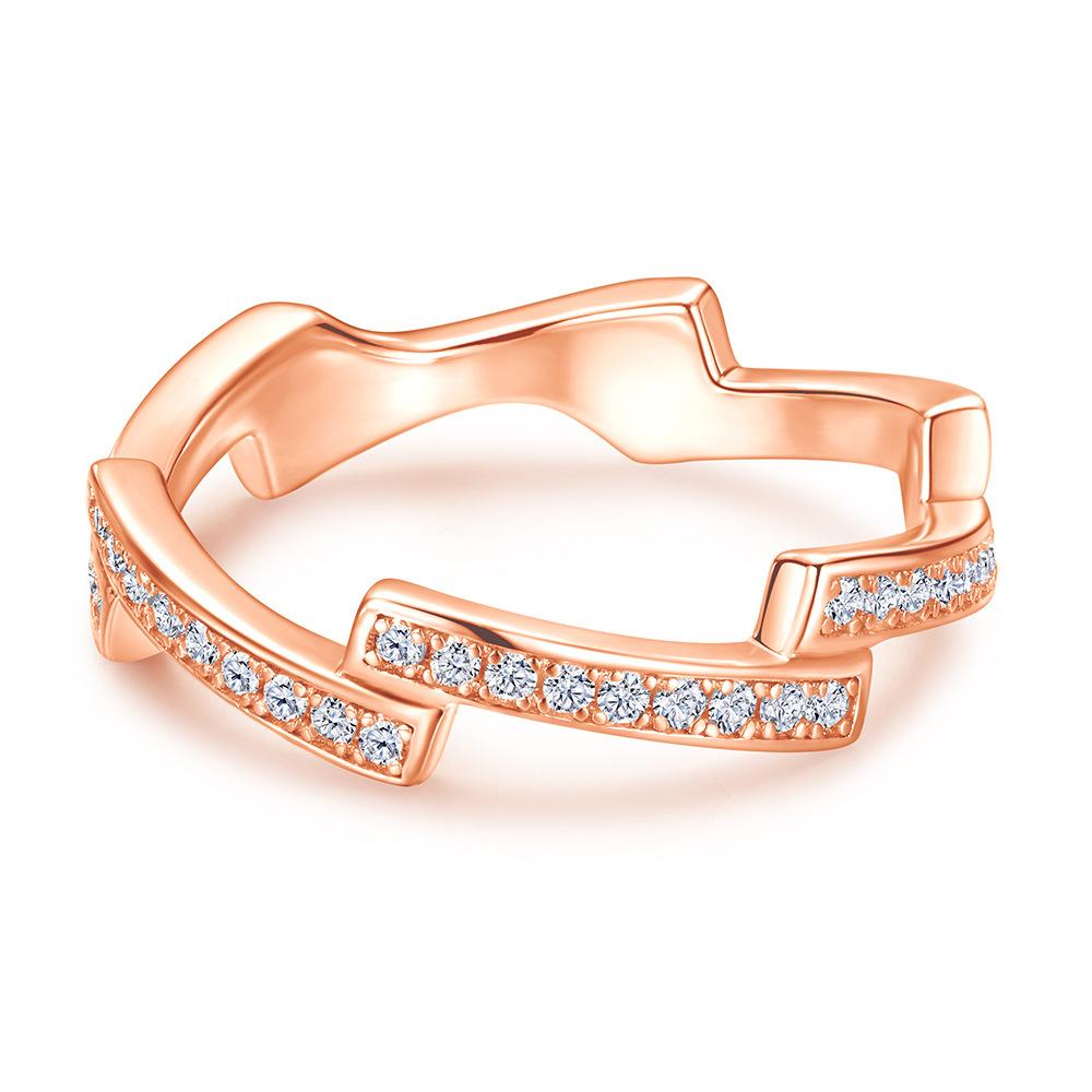 

Классическое кольцо Lindon из стерлингового серебра 925 пробы с цирконом, женские украшения, свадебное обещание, подарок для вечеринки 9 розового золота