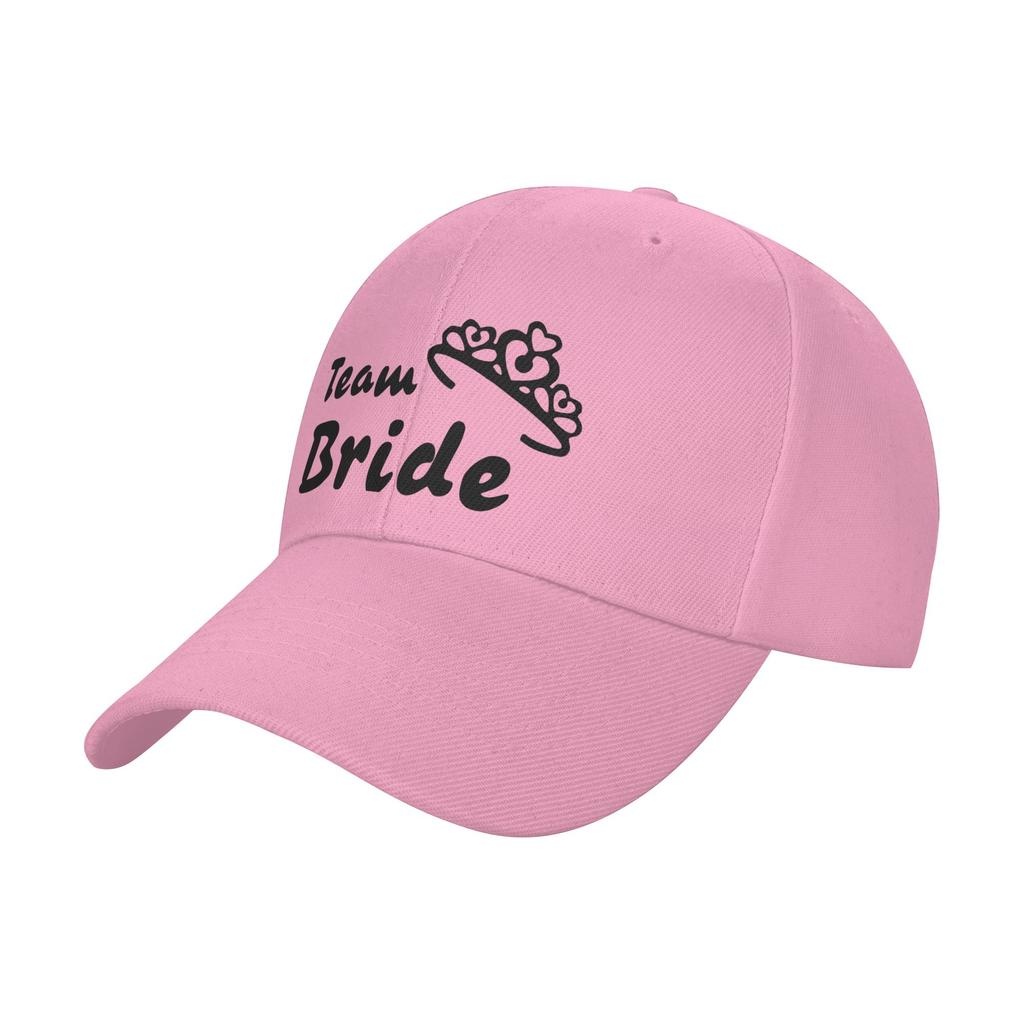 Team Bride  Baseball Cap  Tennis Skate Sun Hip Hop Hats Unisex Adult Trendy Custom DIY Baseball Caps