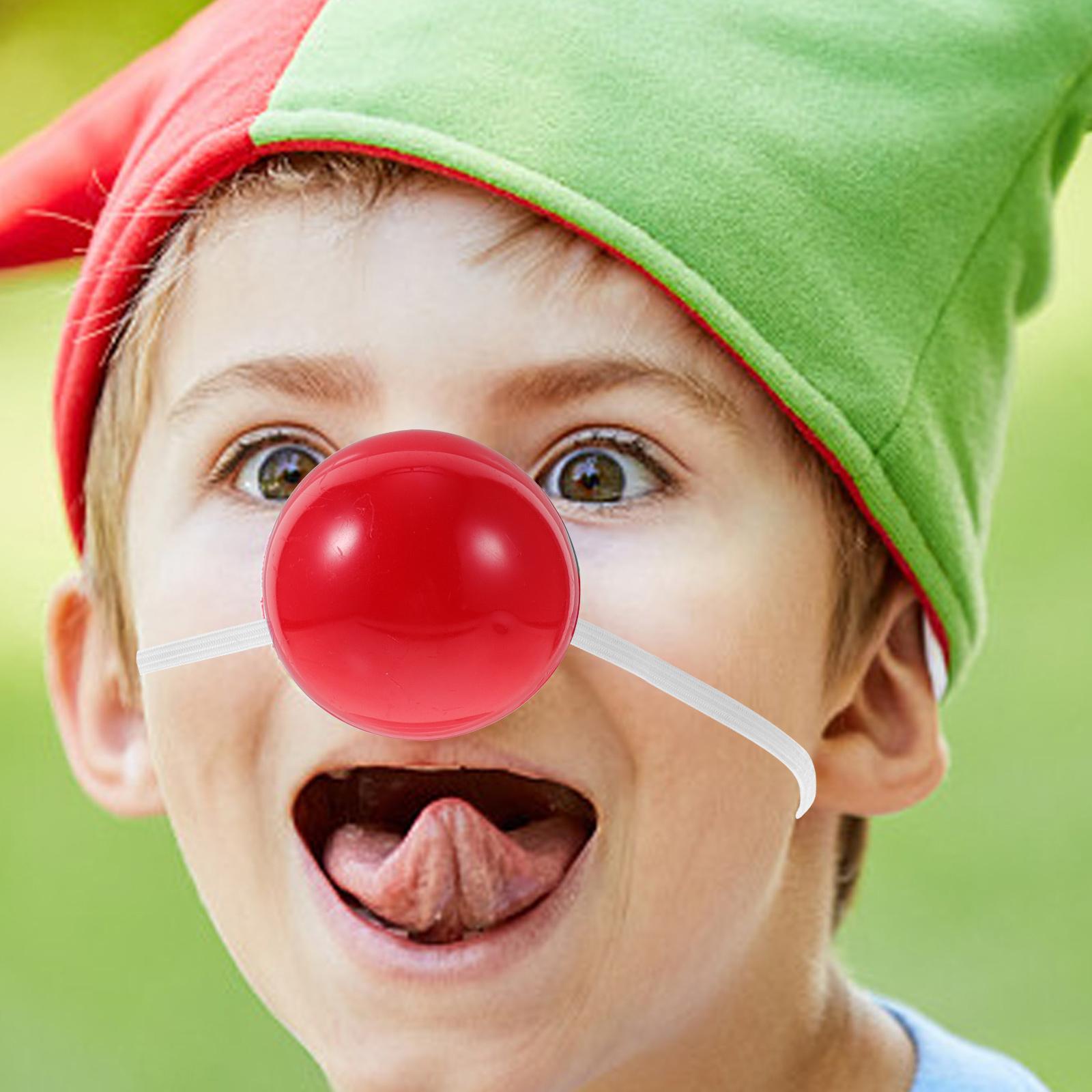 5 Pcs Props Child Halloween Costumes for Adults Red Carnival Clown Nose Reindeer Flashing 4.50X4.50X4.00CM