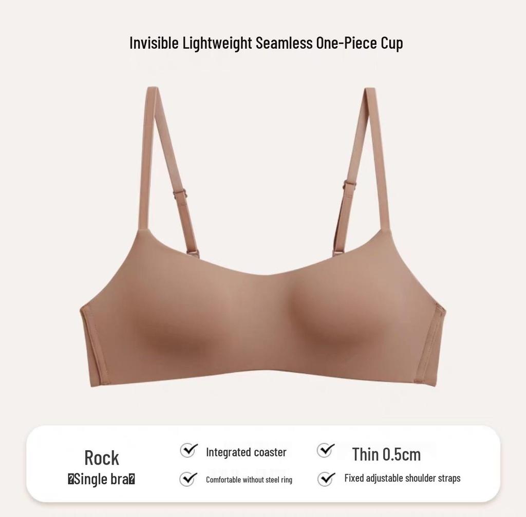 Seamless Smooth Camisole Bra: Lightweight, Supportive, Underwire-Free, Small Chest Gathering