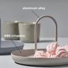 Nordic Storage Tray Round Jewelry Diaplay Trays Living Room Table Meal Snack Tray Makeup Storage Plate with Handle Home Decor
