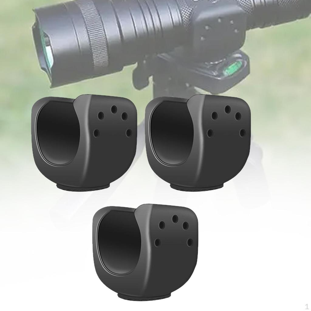 3 Pieces Flashlight Mounting Brackets Bicycle Mount Clips Rotating Universal Bike Torch