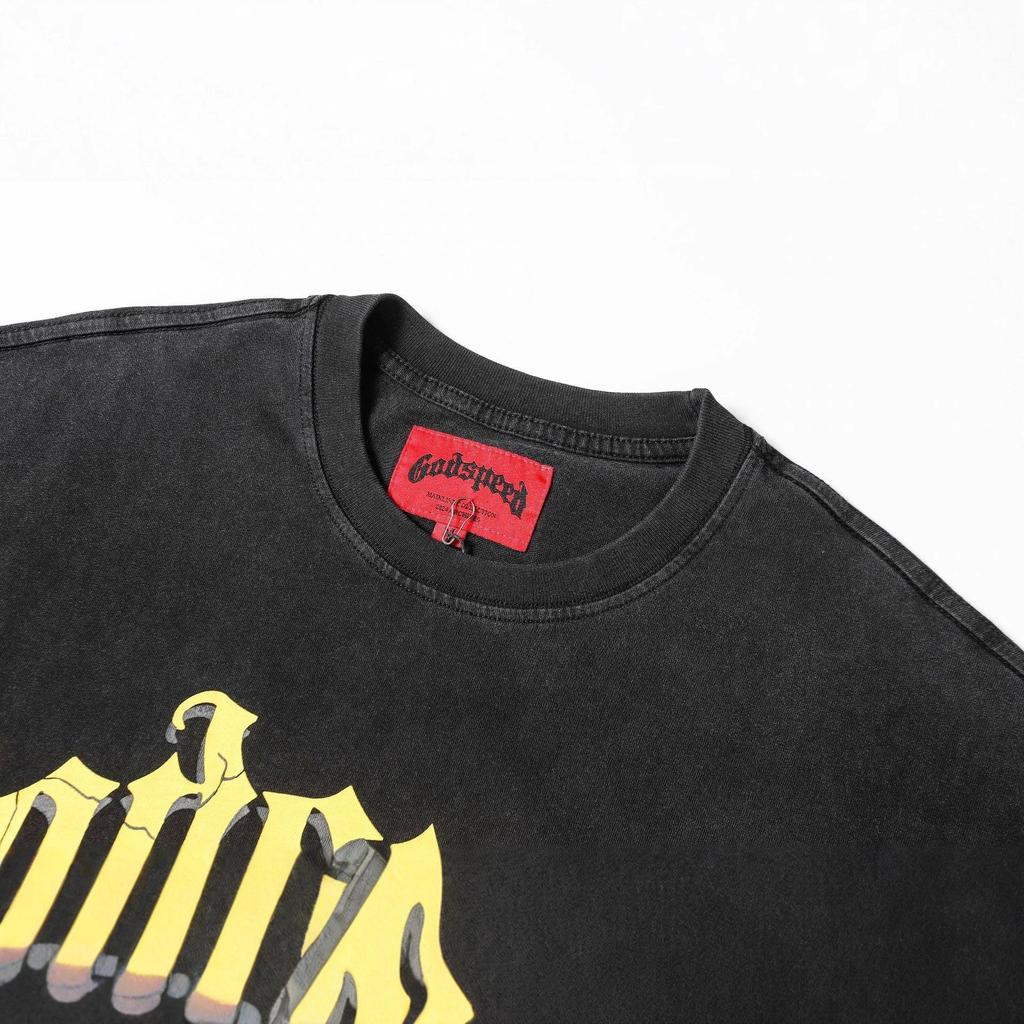 Maglietta da basket unisex con teschio e band rock: Nuova Tendenza Americana GODS Manica Corta